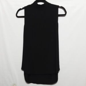 Ann Taylor LOFT Elegant Black Sleeveless Women'S High/ Low Top